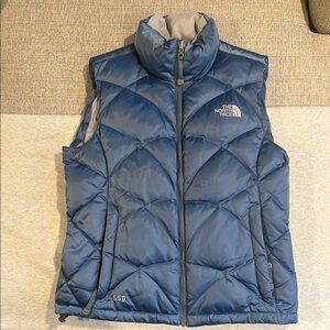 The North Face Blue Puffer Vest Size Small